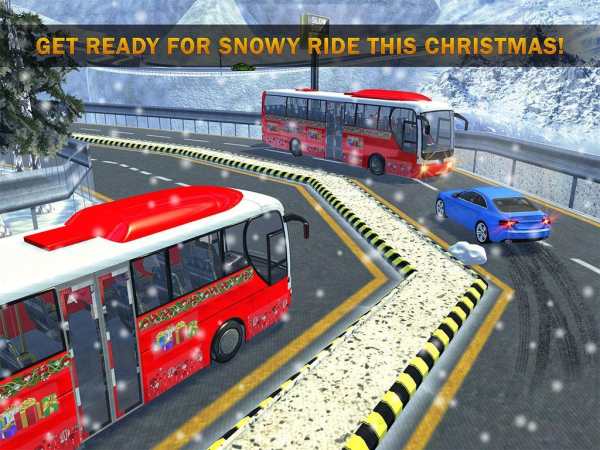 Uphill Bus Drive : Christmas Bus Simulator screenshot 5