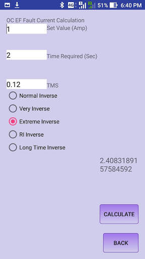Pick Up and TMS calculation screenshot 5