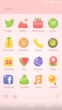 Miss Fruit GO Launcher Theme screenshot 5