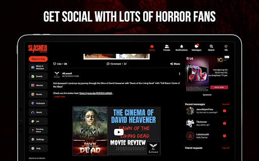 Slasher Horror Social Network screenshot 6