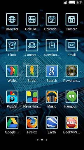 Computer Tech C Launcher Theme screenshot 3