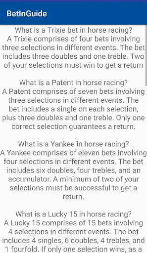Bet In one click: guide app screenshot 4