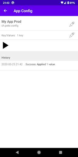 App Config screenshot 2