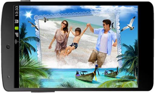 Summer Beach Photo Frame 3 تصوير الشاشة