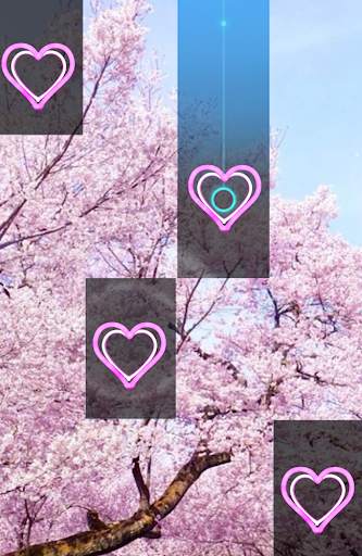 Pink Piano Sakura Tiles Leaf Live HD  Tree Game screenshot 1