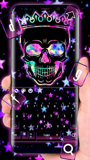 Galaxy Star Skull Keyboard screenshot 1