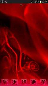 GO Launcher EX Theme Red Fire screenshot 2