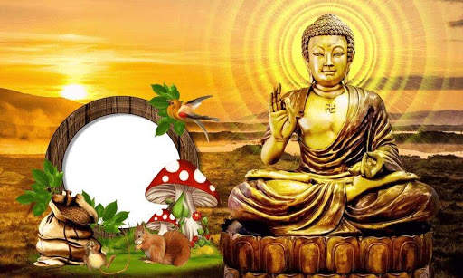 Buddha Purnima Photo Frame - Vesak Day Photo Frame 1 تصوير الشاشة