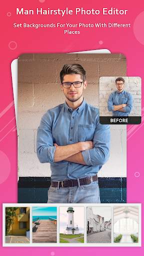 Man Hairstyle Photo Editor - Beard,Mustache Editor screenshot 5