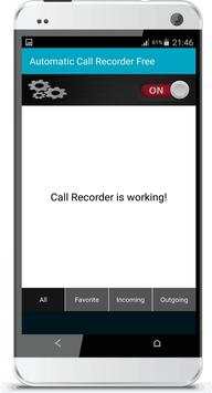 Automatic Call Recorder Free screenshot 2