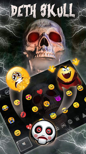Horror Death Skull Keyboard Theme screenshot 3