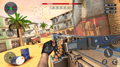 Desert Gunner Strike 2021- Machine Gun War Games screenshot 4