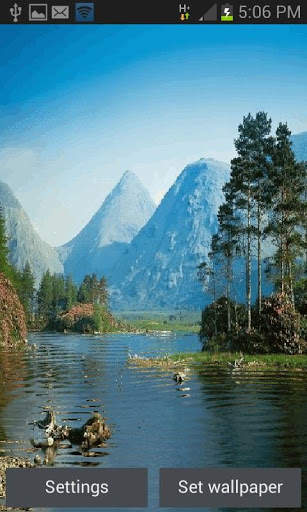 Nature Lake Live Wallpaper screenshot 1