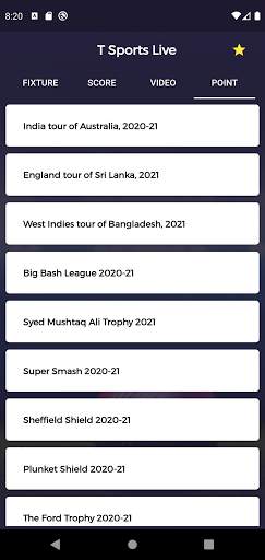 Live T Sports - Cricket TV screenshot 5