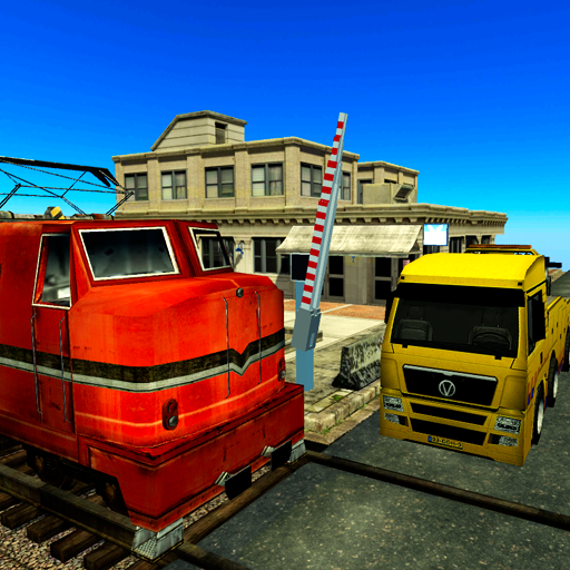 Railroad crossing - Train conductor mania icon