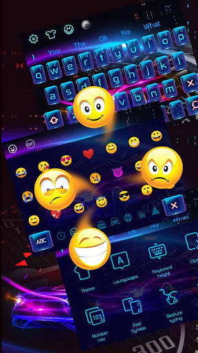 Purple laser cool car keyboard screenshot 3