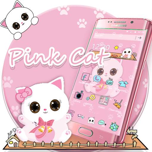 Pink Kitty Cartoon Theme 1.1.4