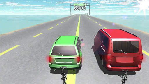 Chained Cars Against Ramp 3D screenshot 2