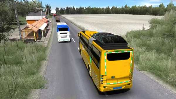Free Mobile Bus Racing screenshot 1