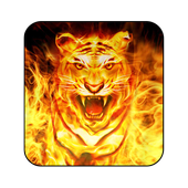 Fire Lion Live wallpaper icon