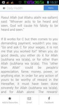 Daily Hadith screenshot 1