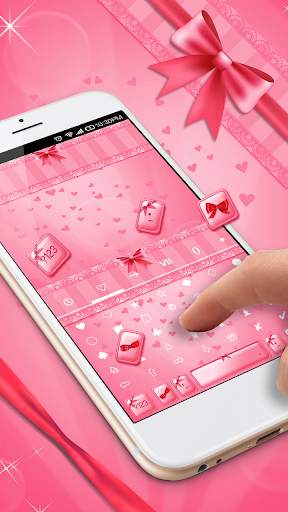 Pink Bow Keyboard Skin screenshot 6