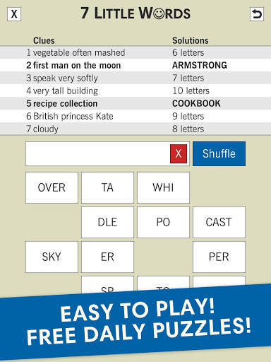 7 Little Words: A fun twist on crossword puzzles screenshot 7