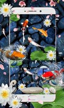 Live 3D Koi Fish Keyboard Theme screenshot 1