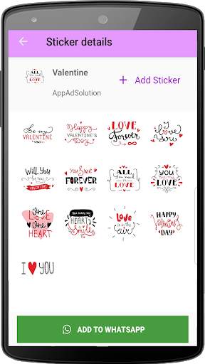 ❤ WALoveSticker ❤ WAStickerApps of Love screenshot 8