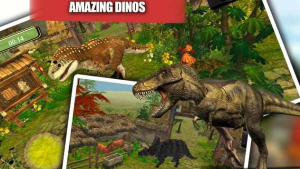 Jurassic Dino Sim : Angry Dinosaur Hunt For Food screenshot 1
