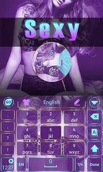 Sexy GO Keyboard Theme & Emoji 3 تصوير الشاشة