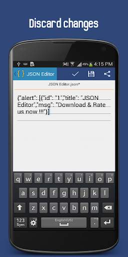 JSON Editor 4 تصوير الشاشة
