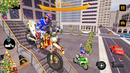 Bike Stunt: Extreme Roof Drive screenshot 13