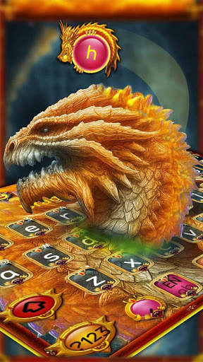 Golden War of Dragon Keyboard screenshot 2