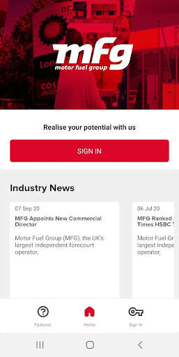 MFG Mobile Console screenshot 1