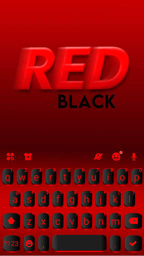 Black Red Toetsenbord Achtergrond screenshot 5