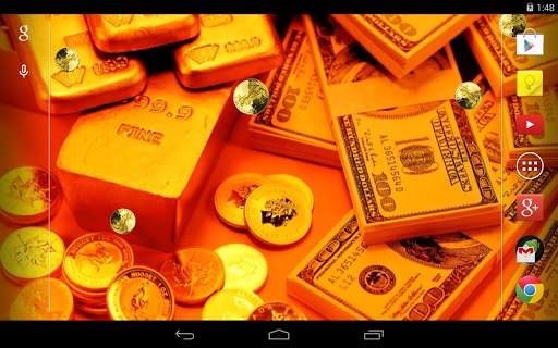 Gold Live Wallpaper screenshot 1
