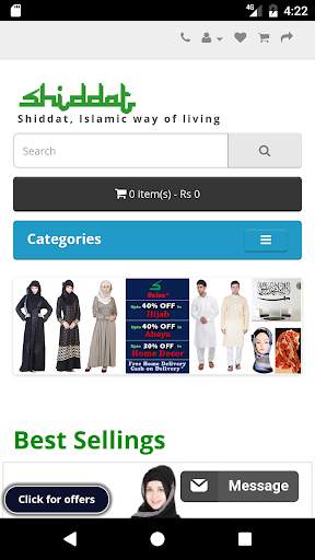 Shiddat- Islamic Shopping App screenshot 1