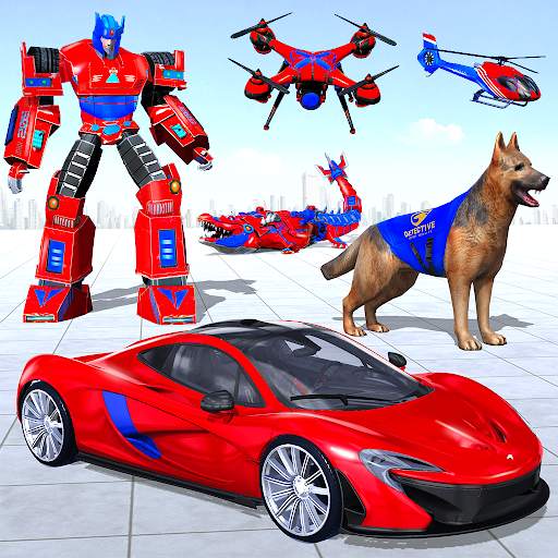 Police Dog Drone Robot Car screenshot 1