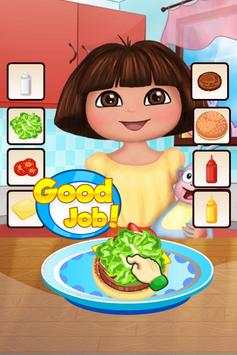 Dora Cooking Burger screenshot 1