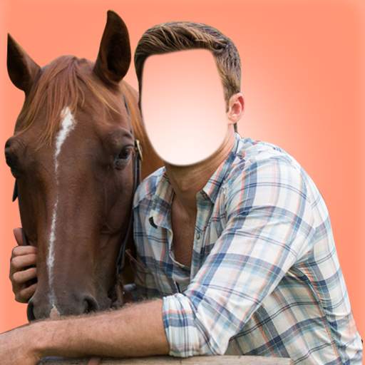 Horse With Man Photo Suit 2.0