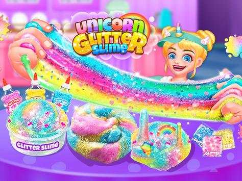 Unicorn Glitter Slime - Fluffy Slime Maker screenshot 4