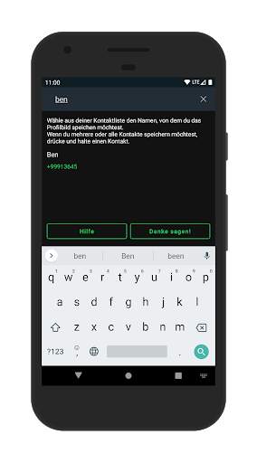 Profilbild in Galerie speichern screenshot 5