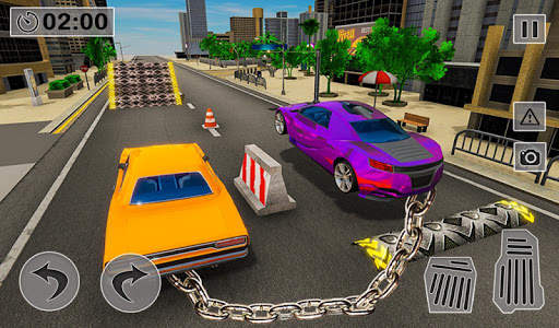 Chained Car Crash: Extreme Car Drag Racing Game screenshot 6