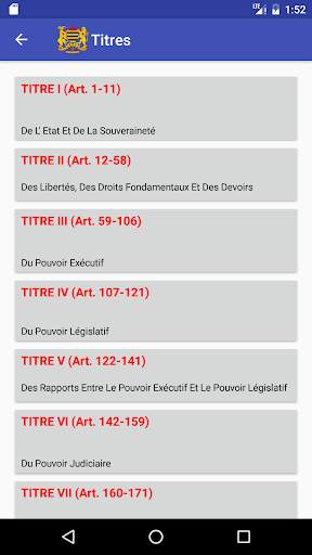 La Constitution du Tchad скриншот 3