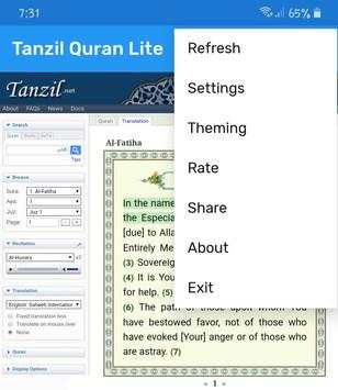 Tanzil Quran - Lite screenshot 2