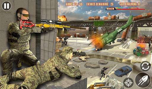 Helicopter Strike 3D - Air Gunship Battle Games screenshot 12