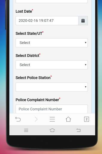 Block Unblock to Lost or Stolen Mobile - CEIR screenshot 4