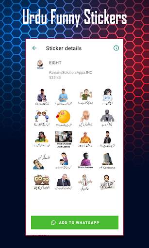Funny Urdu Stickers For Whatsapp - WAStickerApps screenshot 3