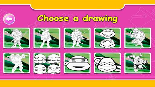 Ninja Coloring Super Turtle screenshot 2